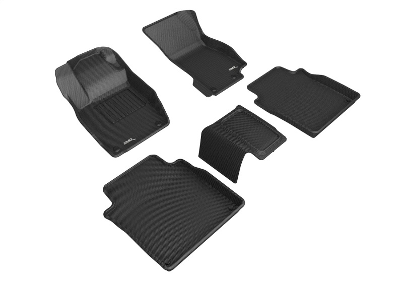 Audi A8 L Floor Mat Set - 3D MAXpider - Kagu - Black - `19-`26 Audi A8 L Floor Mat Set - 3D MAXpider - Kagu - Black - `19-`26